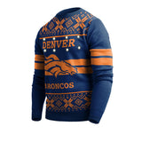 "AS IS" Officially Licensed NFL LightUp Sweater by Team Beans -Denver Broncos