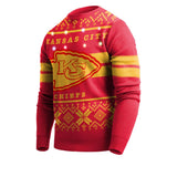 "AS IS" Officially Licensed NFL LightUp Sweater by Team Beans -Kansas City Chiefs