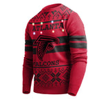 "AS IS" Officially Licensed NFL LightUp Sweater by Team Beans -Atlanta Falcons