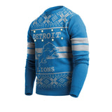 "AS IS" Officially Licensed NFL LightUp Sweater by Team Beans -Detroit Lions