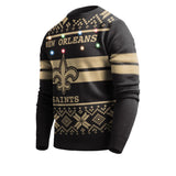 Officially Licensed NFL LightUp Sweater by Team Beans -New Orleans Saints