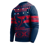 Officially Licensed NFL LightUp Sweater by Team Beans -Houston Houston Texans