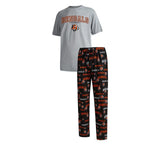 Officially Licensed NFL Men's Fairway Pajama Set by Concepts Sports -Cincinnati Bengals