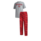 Officially Licensed NFL Men's Fairway Pajama Set by Concepts Sports -Tampa Bay Buccaneers