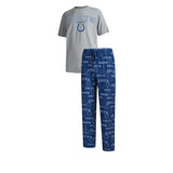 Officially Licensed NFL Men's Fairway Pajama Set by Concepts Sports -Indianapolis Colts