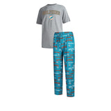 Officially Licensed NFL Men's Fairway Pajama Set by Concepts Sports -Miami Dolphins