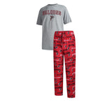 Officially Licensed NFL Men's Fairway Pajama Set by Concepts Sports -Atlanta Falcons
