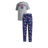 Officially Licensed NFL Men's Fairway Pajama Set by Concepts Sports -New York Giants