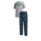 Officially Licensed NFL Men's Fairway Pajama Set by Concepts Sports -Seattle Seahawks