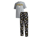 Officially Licensed NFL Men's Fairway Pajama Set by Concepts Sports -Pittsburgh Steelers