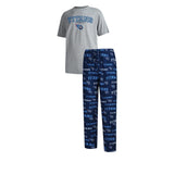 Officially Licensed NFL Men's Fairway Pajama Set by Concepts Sports -Tennessee Titans