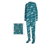 Officially Licensed NFL Keystone Footed Union Suit by Concepts Sport-Philadelphia Eagles