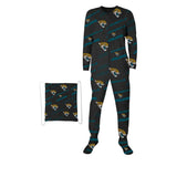 Officially Licensed NFL Keystone Footed Union Suit by Concepts Sport-Jacksonville Jaguars