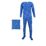 Officially Licensed NFL Keystone Footed Union Suit by Concepts Sport-Detroit Lions
