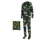 Officially Licensed NFL Keystone Footed Union Suit by Concepts Sport-Green Bay Packers