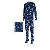 Officially Licensed NFL Keystone Footed Union Suit by Concepts Sport-Los Angeles Rams