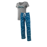 Officially Licensed NFL Women's Fairway Pajama Set by Concepts Sports -Philadelphia Eagles