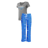 Officially Licensed NFL Women's Fairway Pajama Set by Concepts Sports -Detroit Lions