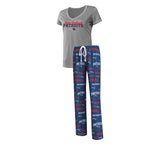 Officially Licensed NFL Women's Fairway Pajama Set by Concepts Sports -New England Patriots
