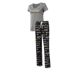 Officially Licensed NFL Women's Fairway Pajama Set by Concepts Sports -New Orleans Saints