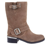 "AS IS" Vince Camuto Wendeema Leather Moto Boot