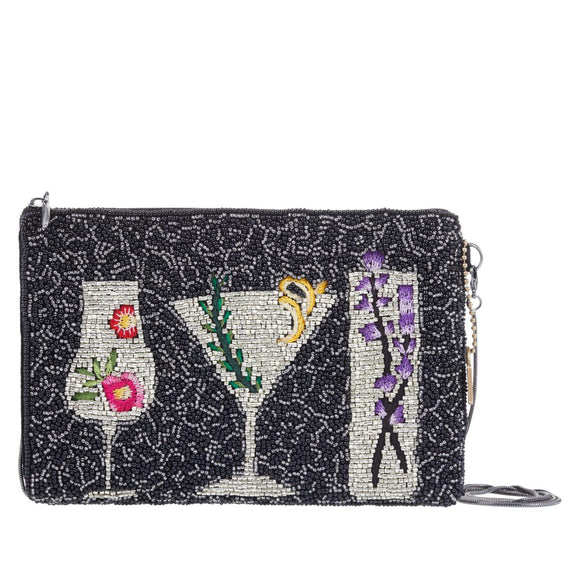 Mary Frances After Hours Beaded Cocktails Crossbody Phone Pouch