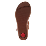 "AS IS" FitFlop Banda II Leather Adjustable Toe Post Sandal