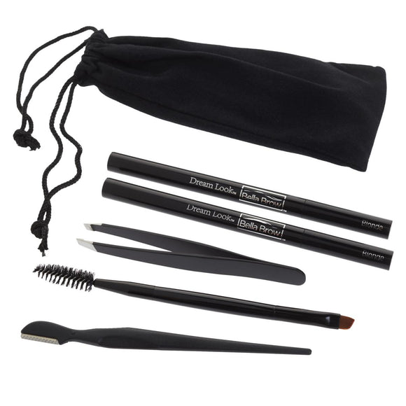 Bella Brow 2-pack Eyebrow Pens with Set of 3 Eyebrow Tools