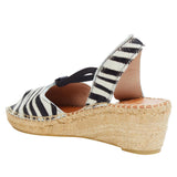 "AS IS" Andre' Assous Dainty Leather Espadrille Wedge Sandal
