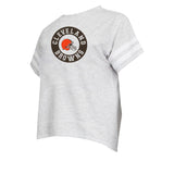 Officially Licensed NLF Women's Prodigy Short-Sleeve Top by Concept Sports , Cleveland Browns