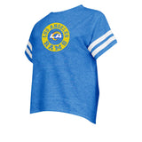 Officially Licensed NLF Women's Prodigy Short-Sleeve Top by Concept Sports , Los Angeles Rams