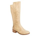 Baretraps Mallory Snake-Print Tall Riding Boot