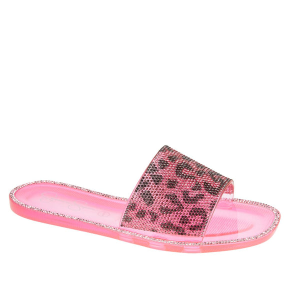 Jessica Simpson Kassime Embellished Jelly Slide Sandal