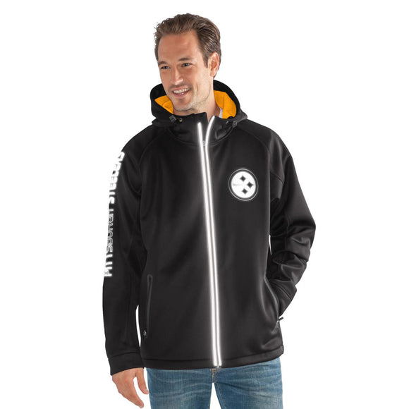 Officially Licensed NFL Motion Hooded Jacket - L, Steelers