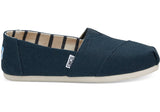 Toms Majolica Blue Heritage Canvas Womens Classic Slip-Ons