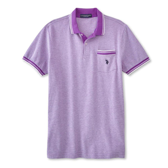 U.S. Polo Assn. Men's Pocket Polo Shirt - M, Purple