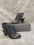 "AS IS" Vince Camuto Edia Leather and Stud Cone Heel Shootie