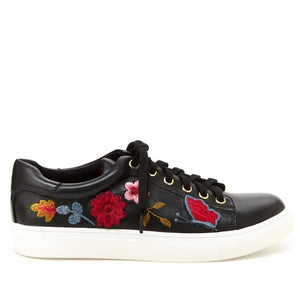 "AS IS" Nanette Lepore Wildflower Sneakers -6M Black