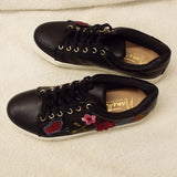"AS IS" Nanette Lepore Wildflower Sneakers -6M Black