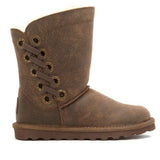 "AS IS" Morgan Suede Grommet Boot with NeverWet  -9M