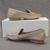 "AS IS" BareTraps Ottella Suede loafer Soft Gold - 7.5 W