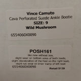 "AS IS" Vince Camuto Cava Ankle Bootie Wild Mushroom - 9