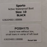"AS IS" Sporto Active Waterproof Boot Black -10