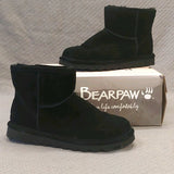 "AS IS" BEARPAW Alyssa 5 " Suede Boot Black-9