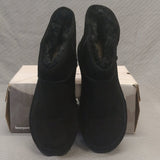 "AS IS" BEARPAW Alyssa 5 " Suede Boot Black-9