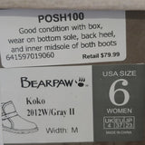 "AS IS" BEARPAW KoKo  Boot Gray - 6