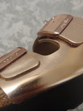 "AS IS" Birkenstock Arizona Metallic Leather Platform Sandal